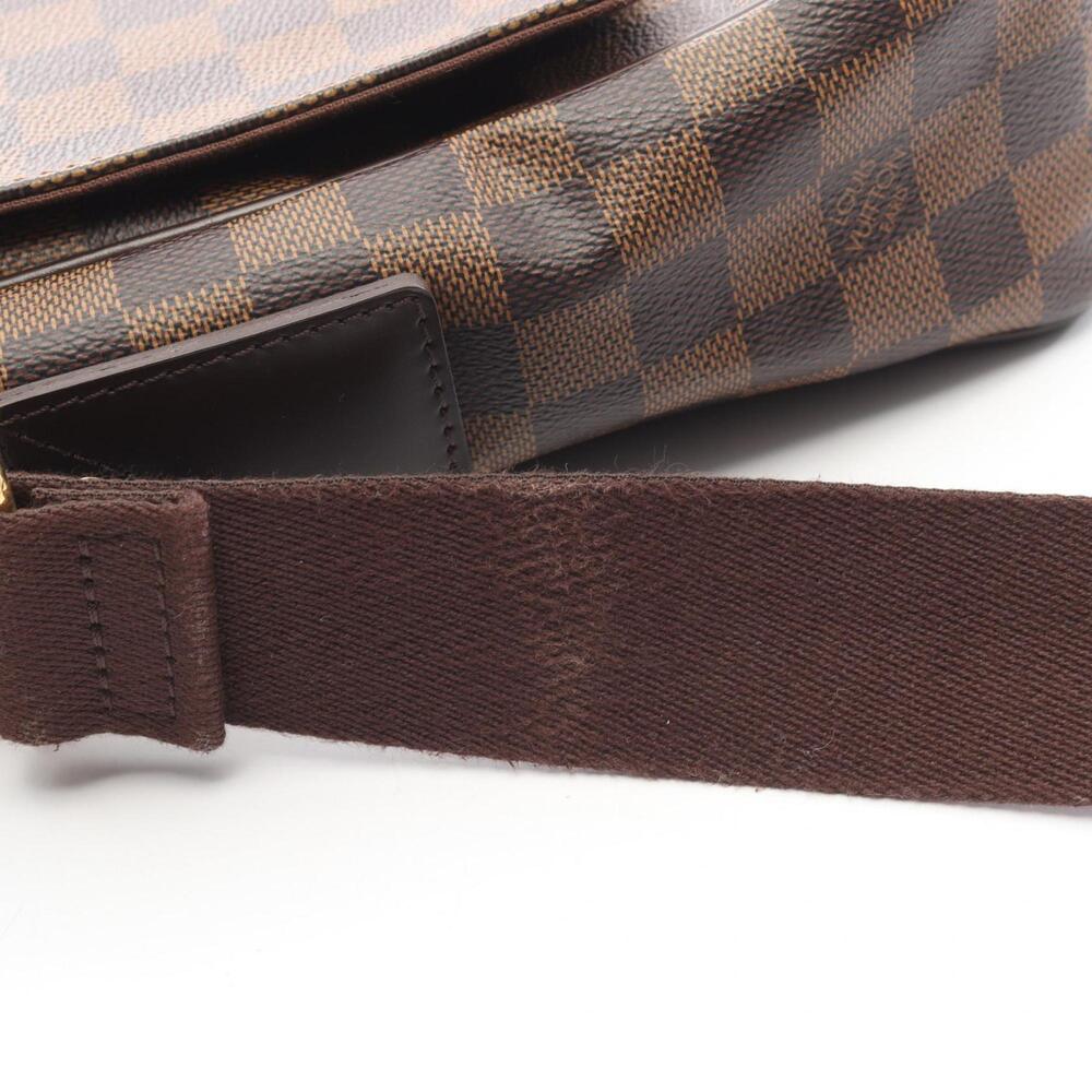 LOUIS VUITTON Authentic Brown Damier Leather Shoulder Bag - Picture 11 of 13